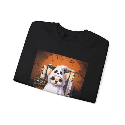 Unisex Heavy Blend™ Crewneck Sweatshirt - Chihuahua Ghost Puppy