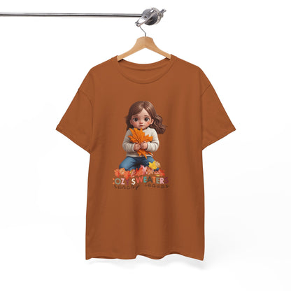 Cozy Sweaters and Crunchy Leaves - Unisex Heavy Cotton Tee