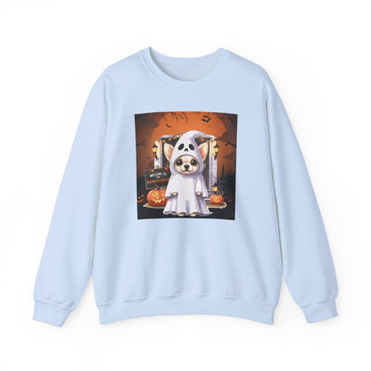 Unisex Heavy Blend™ Crewneck Sweatshirt - Chihuahua Ghost Puppy