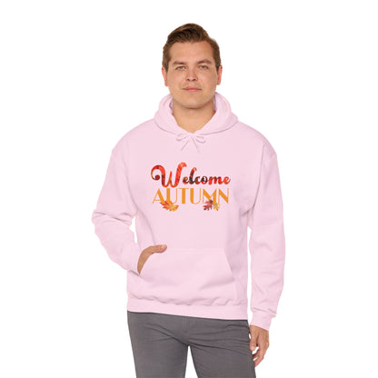 Welcome Autumn Leaves - Unisex Heavy Blend™ Hooded Sweatshirt