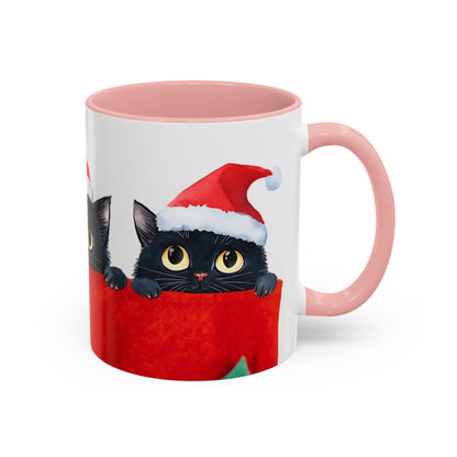 Accent Coffee Mug (11, 15oz) We 3 Kittens