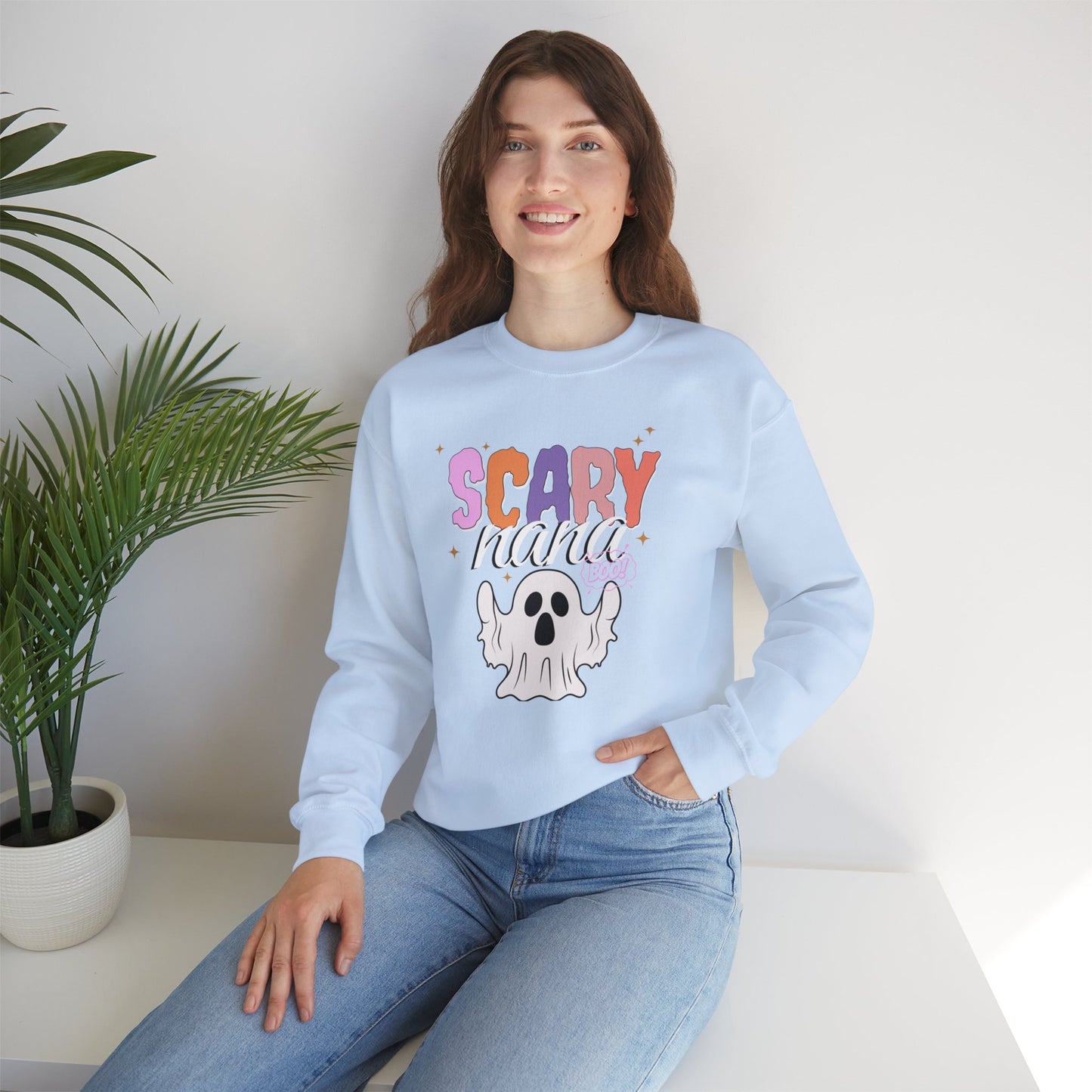 Unisex Heavy Blend™ Crewneck Sweatshirt - Scary Nana