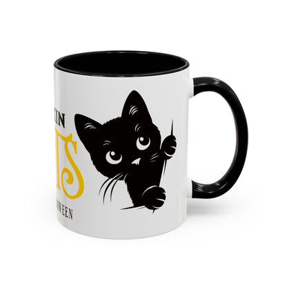 Halloween Accent Coffee Mug (11oz) - Frickin Cats