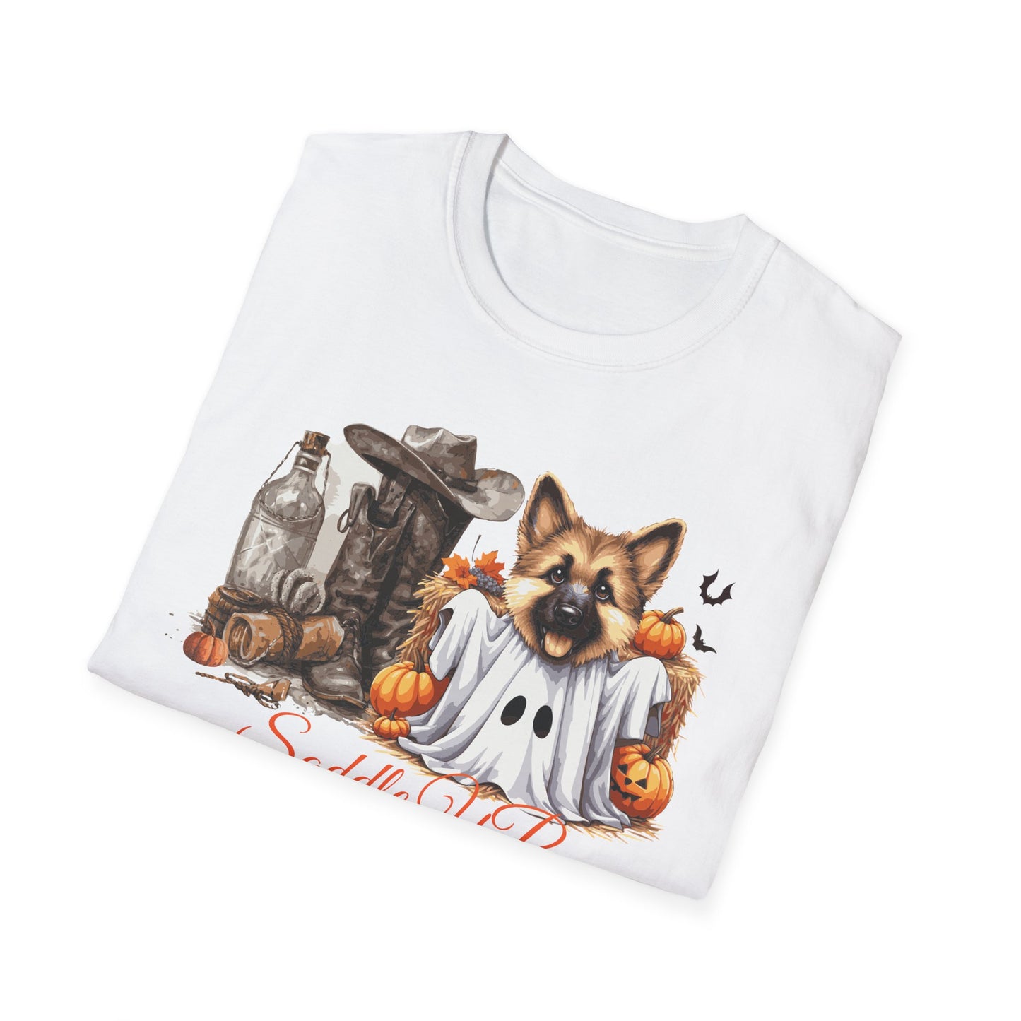 Germany Shepherd Puppy Halloween Softstyle T-Shirt