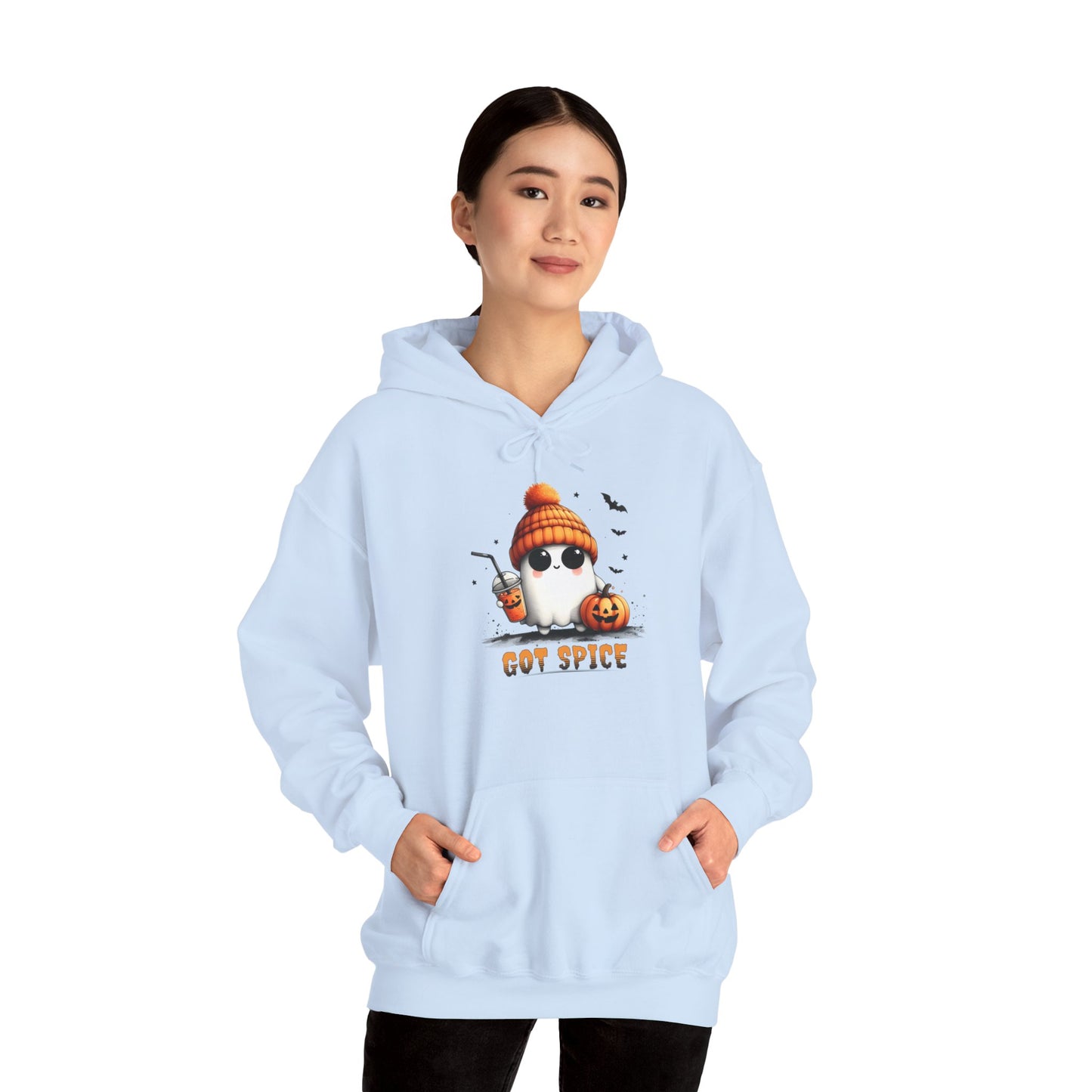 Unisex Heavy Blend™ Hooded Sweatshirt - Cute Ghost lookin' for some Spice