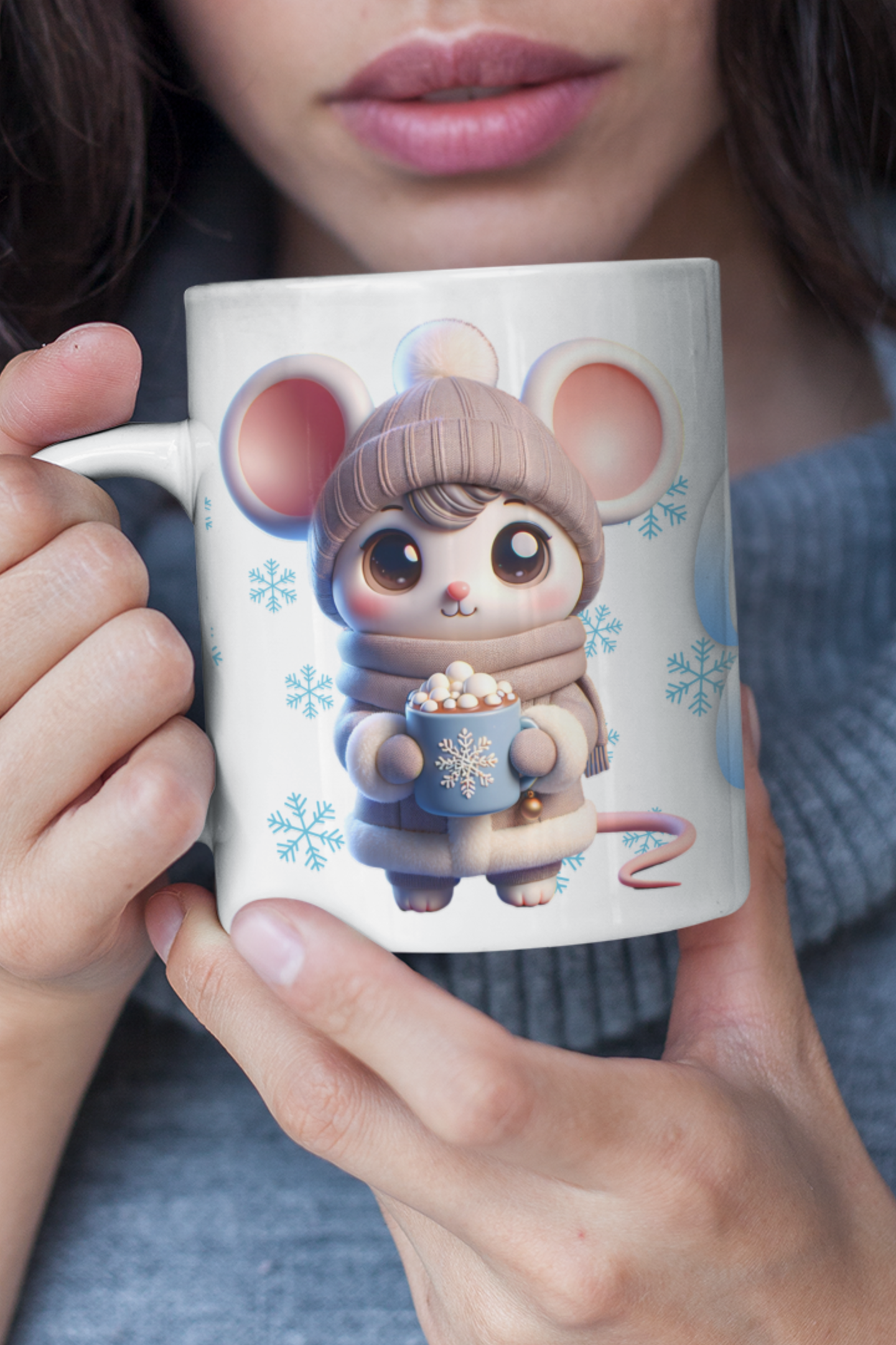 Warm Wishes Mouse Jumbo Mug, 20oz