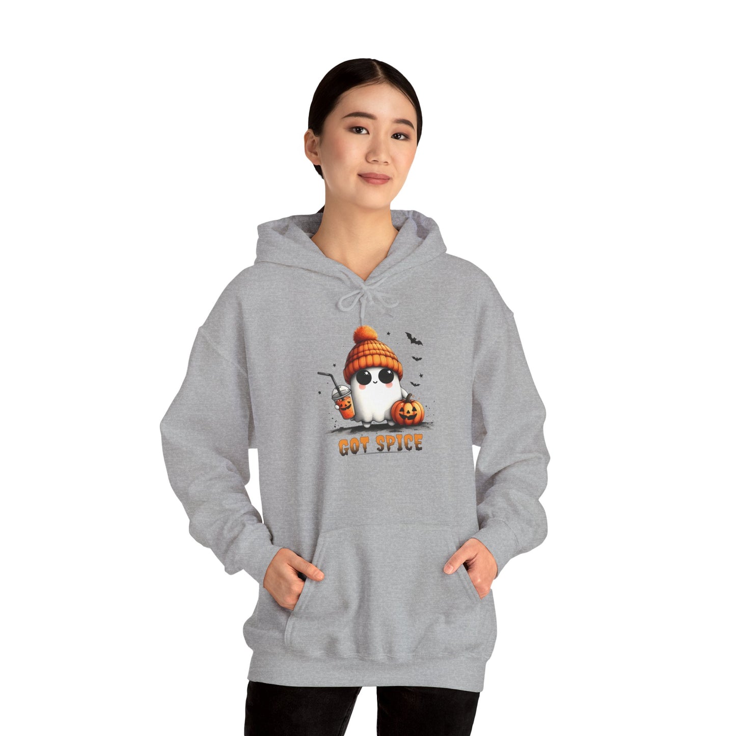 Unisex Heavy Blend™ Hooded Sweatshirt - Cute Ghost lookin' for some Spice