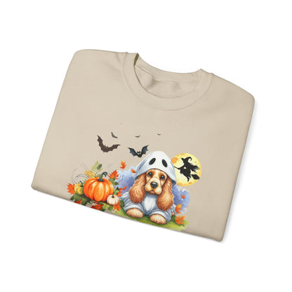 Unisex Heavy Blend™ Crewneck Sweatshirt - Cocker Spaniel Ghost Puppy