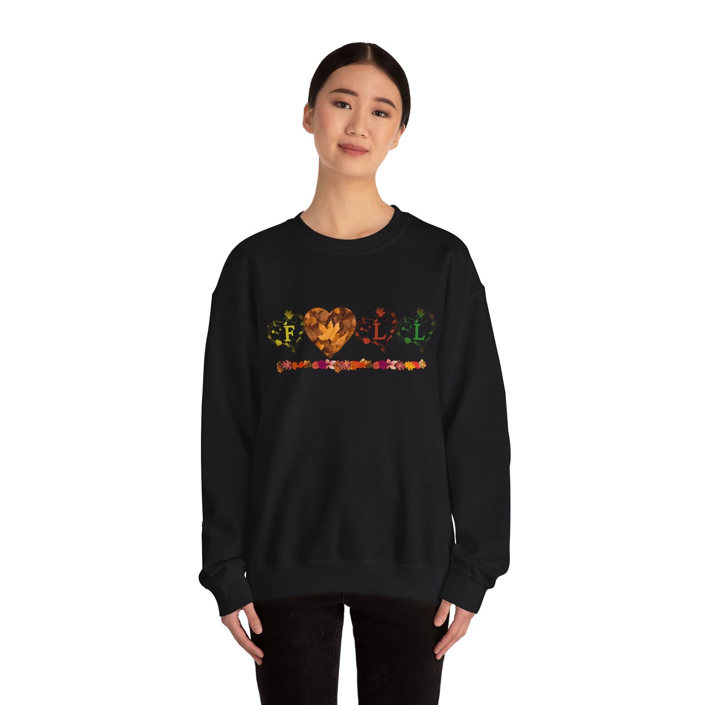 Unisex Heavy Blend™ Crewneck Sweatshirt - Fall Leaves