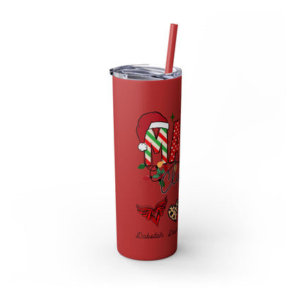 Mama Claus Personalized Skinny Tumbler with Straw, 20oz