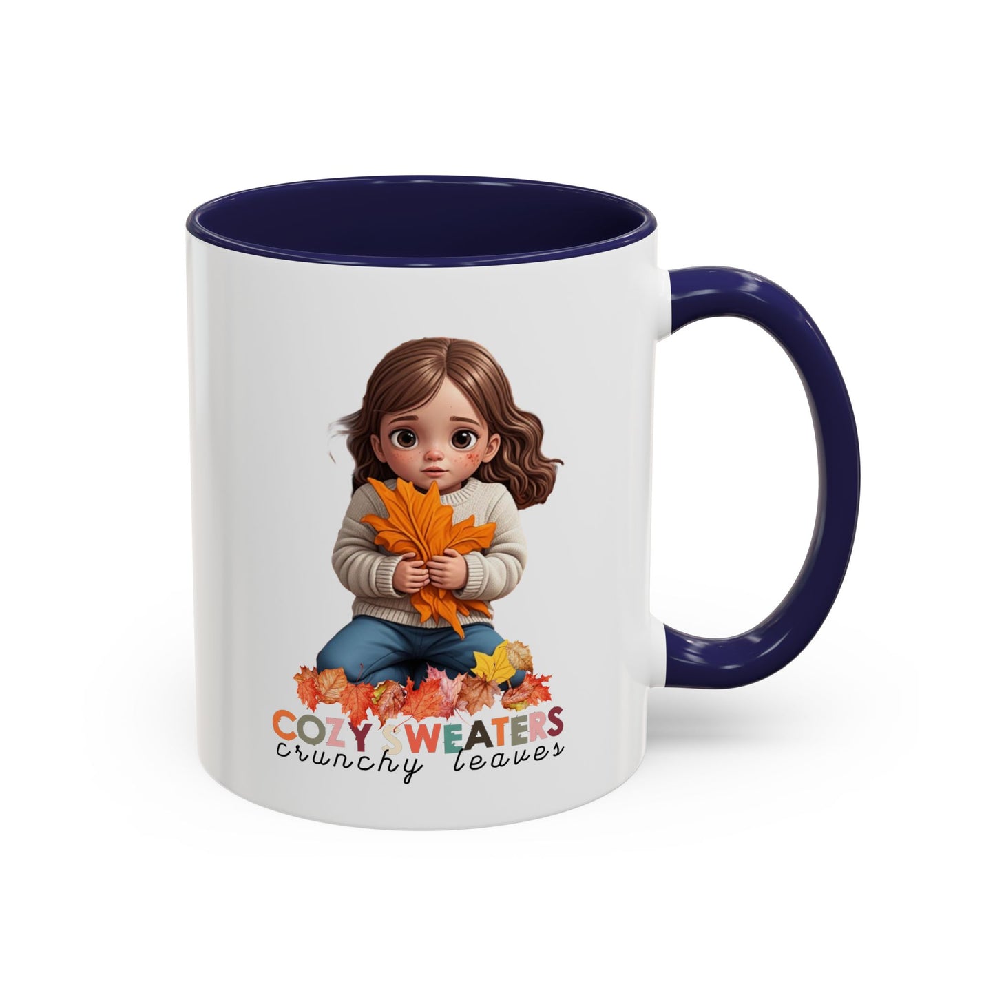 Cozy Sweaters and Crunchy Leaves - Accent Coffee Mug (11, 15oz)