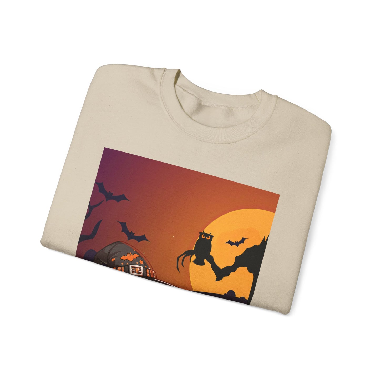 Unisex Heavy Blend™ Crewneck Sweatshirt - Pit Bull Pup and Pumpkins