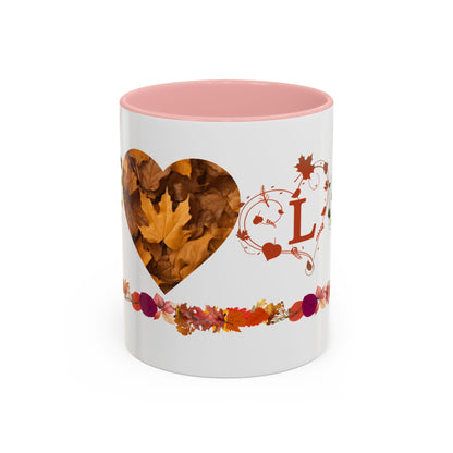 Accent Coffee Mug (11, 15oz) Fall Leaves