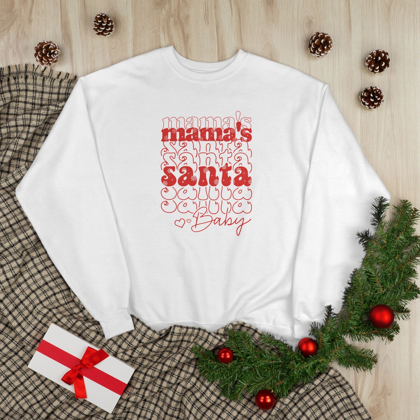 Mama's Santa Baby Unisex EcoSmart® Crewneck Sweatshirt