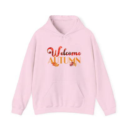 Welcome Autumn Leaves Hoodie - Unisex Heavy Blend™ Hooded Sweatshirt