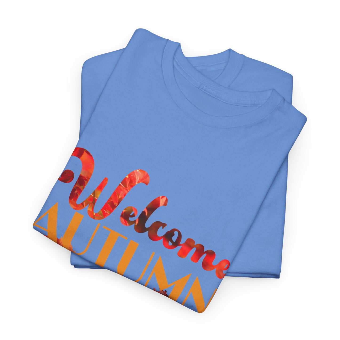 Welcome Autumn Leaves - Unisex Heavy Cotton Tee