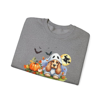 Unisex Heavy Blend™ Crewneck Sweatshirt - Cocker Spaniel Ghost Puppy