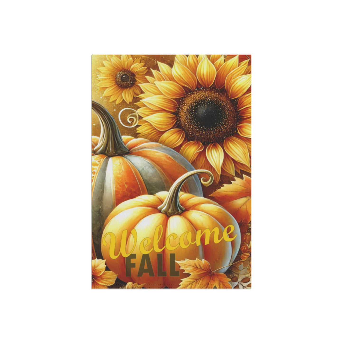 Garden & House Banner - Pumpkins Welcome Fall