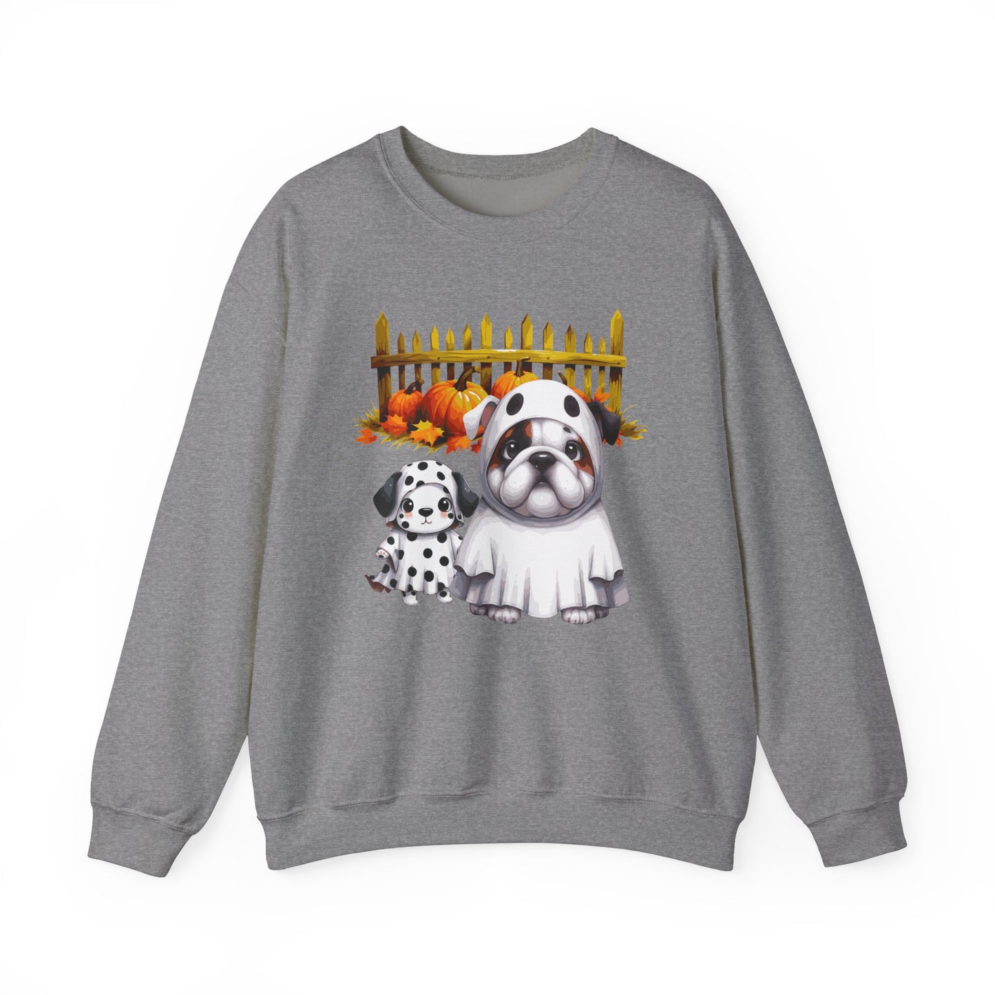 Unisex Heavy Blend™ Crewneck Sweatshirt - Bull Dog and Dalmatian Puppies