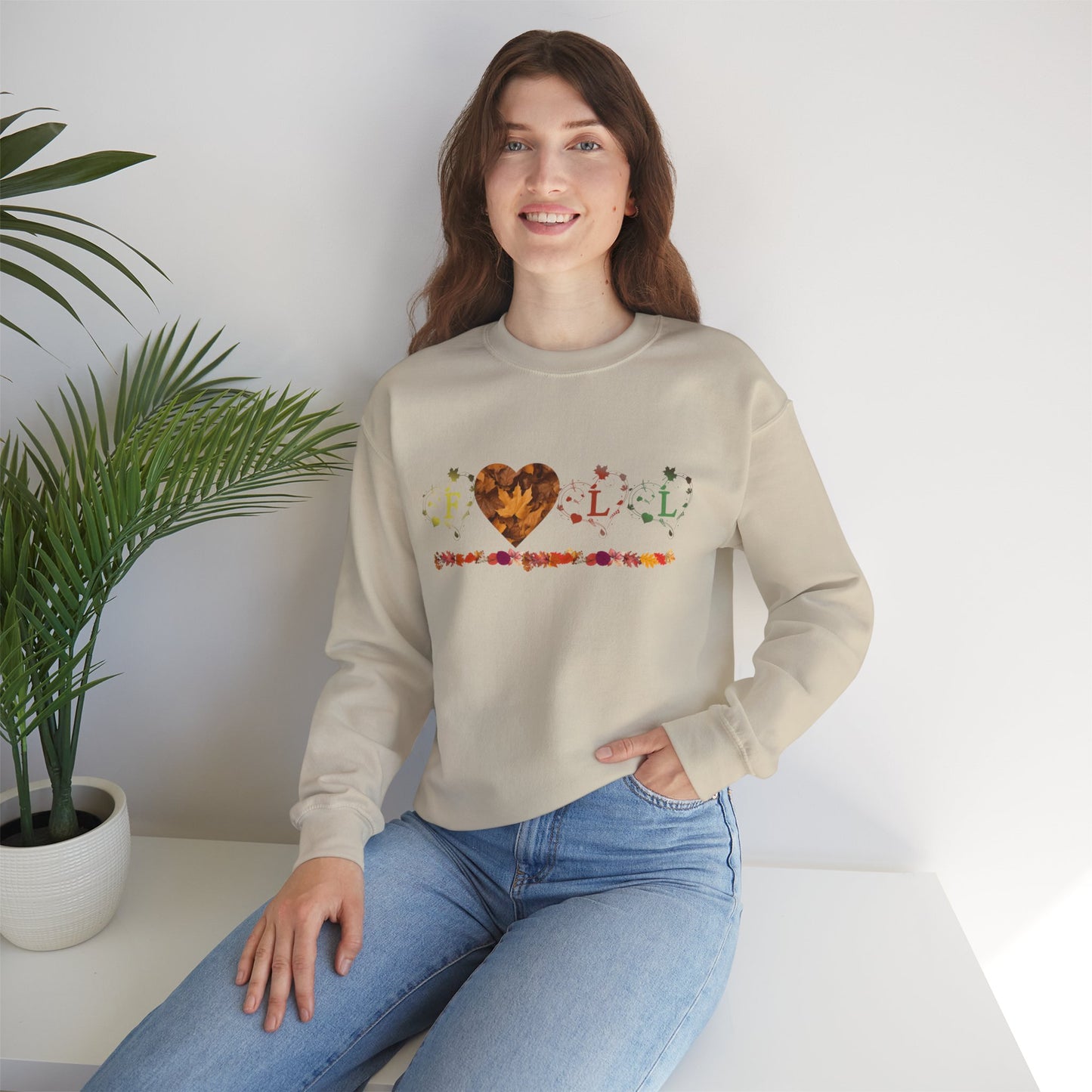 Unisex Heavy Blend™ Crewneck Sweatshirt - Fall Leaves