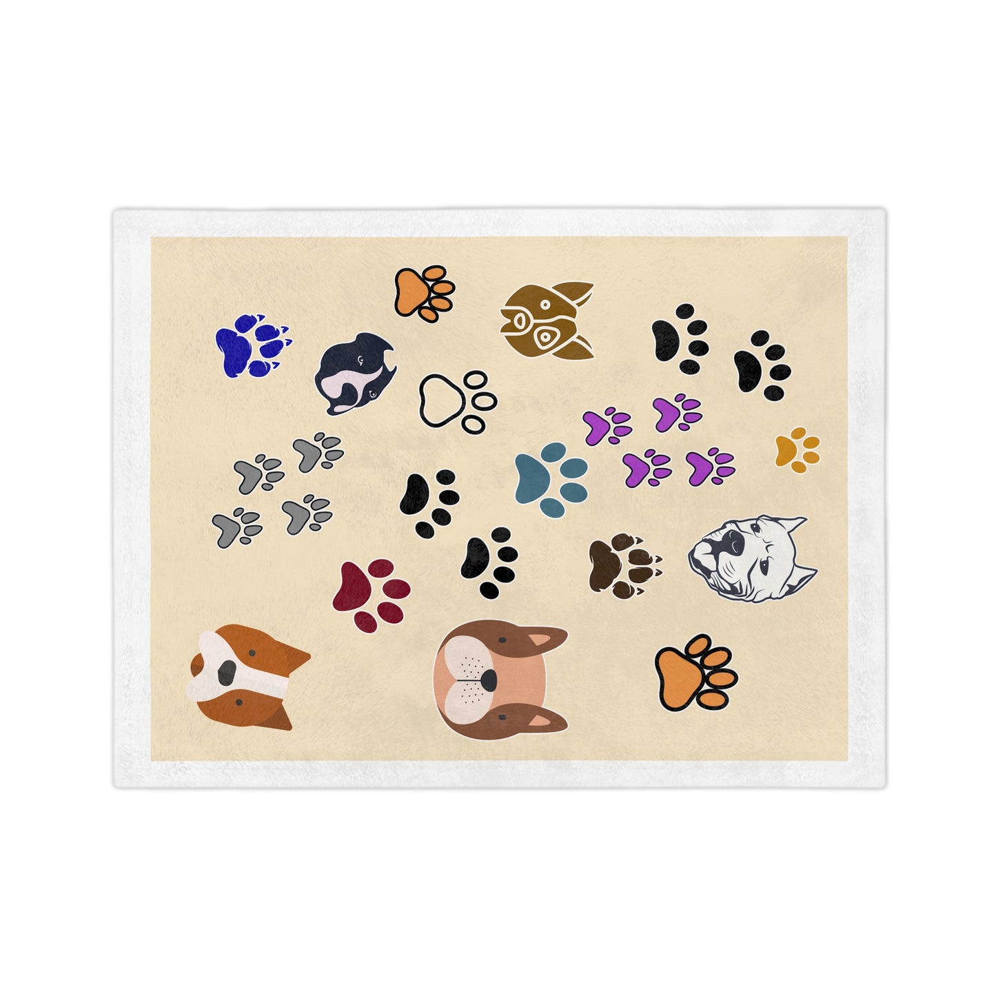 American Bulldog Velveteen Microfiber Blanket