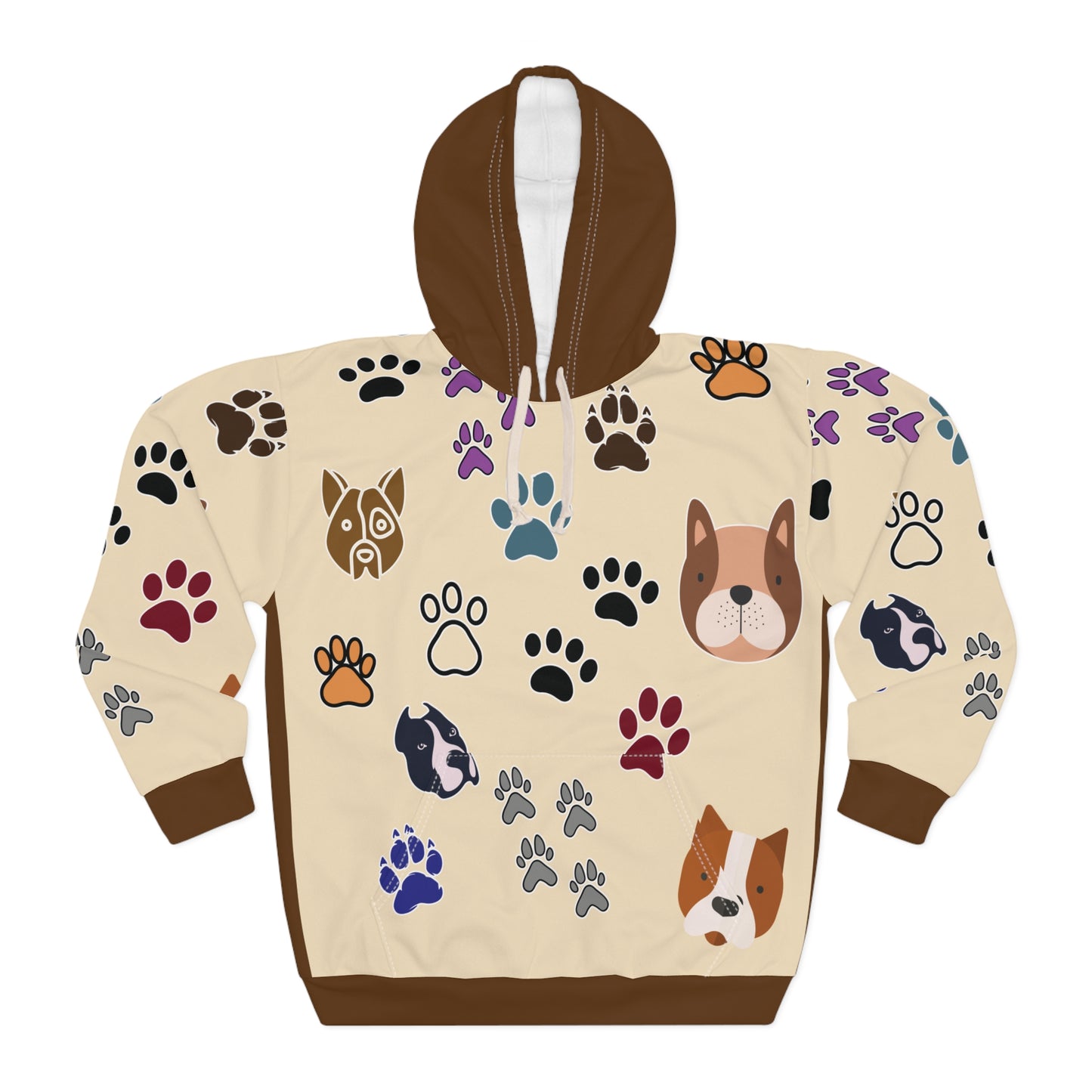 American Bulldog Unisex Pullover Hoodie (AOP)