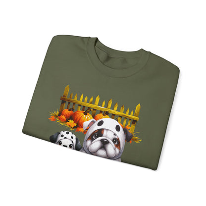 Unisex Heavy Blend™ Crewneck Sweatshirt - Bull Dog and Dalmatian Puppies