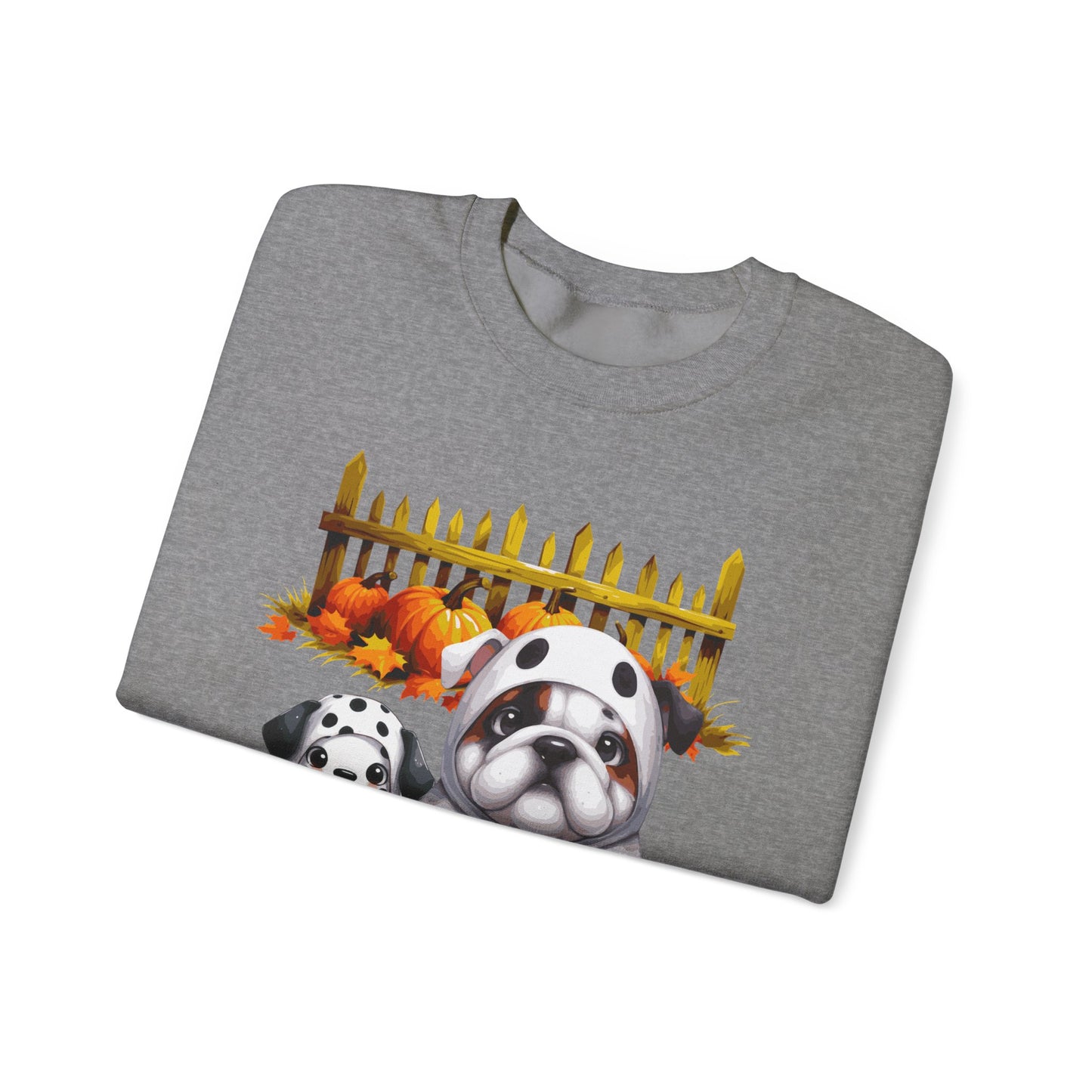 Unisex Heavy Blend™ Crewneck Sweatshirt - Bull Dog and Dalmatian Puppies