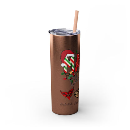 Mama Claus Personalized Skinny Tumbler with Straw, 20oz