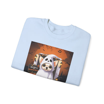 Unisex Heavy Blend™ Crewneck Sweatshirt - Chihuahua Ghost Puppy