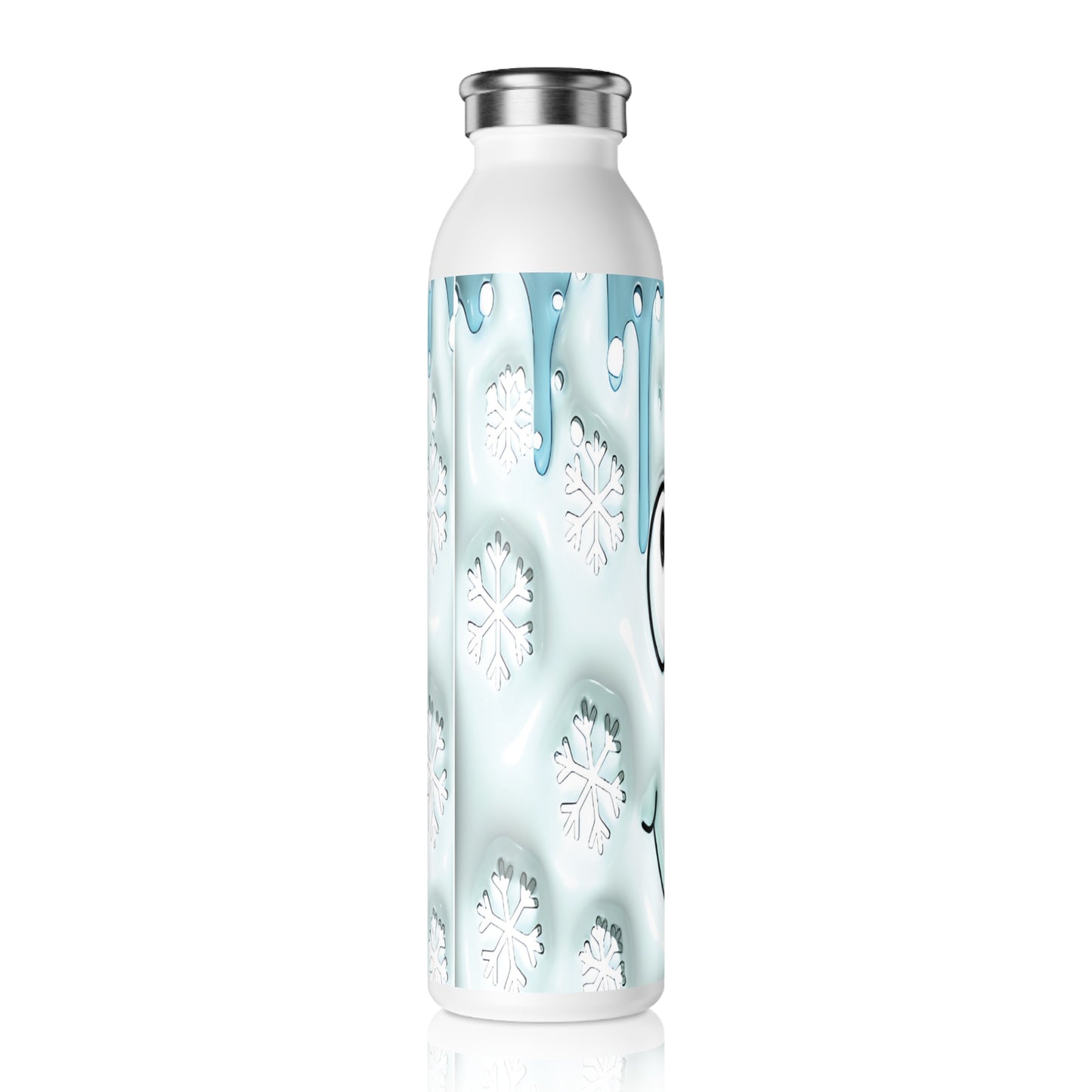 Melting Snowman Slim Water Bottle