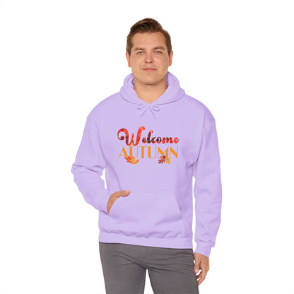 Welcome Autumn Leaves - Unisex Heavy Blend™ Hooded Sweatshirt