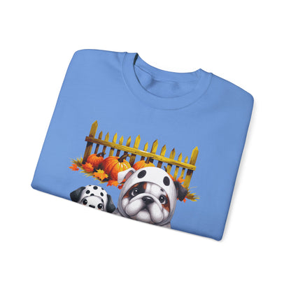 Unisex Heavy Blend™ Crewneck Sweatshirt - Bull Dog and Dalmatian Puppies