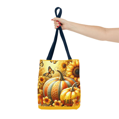 Welcome Fall  Pumpkins and Butterflies - TOTE BAG - (AOP)