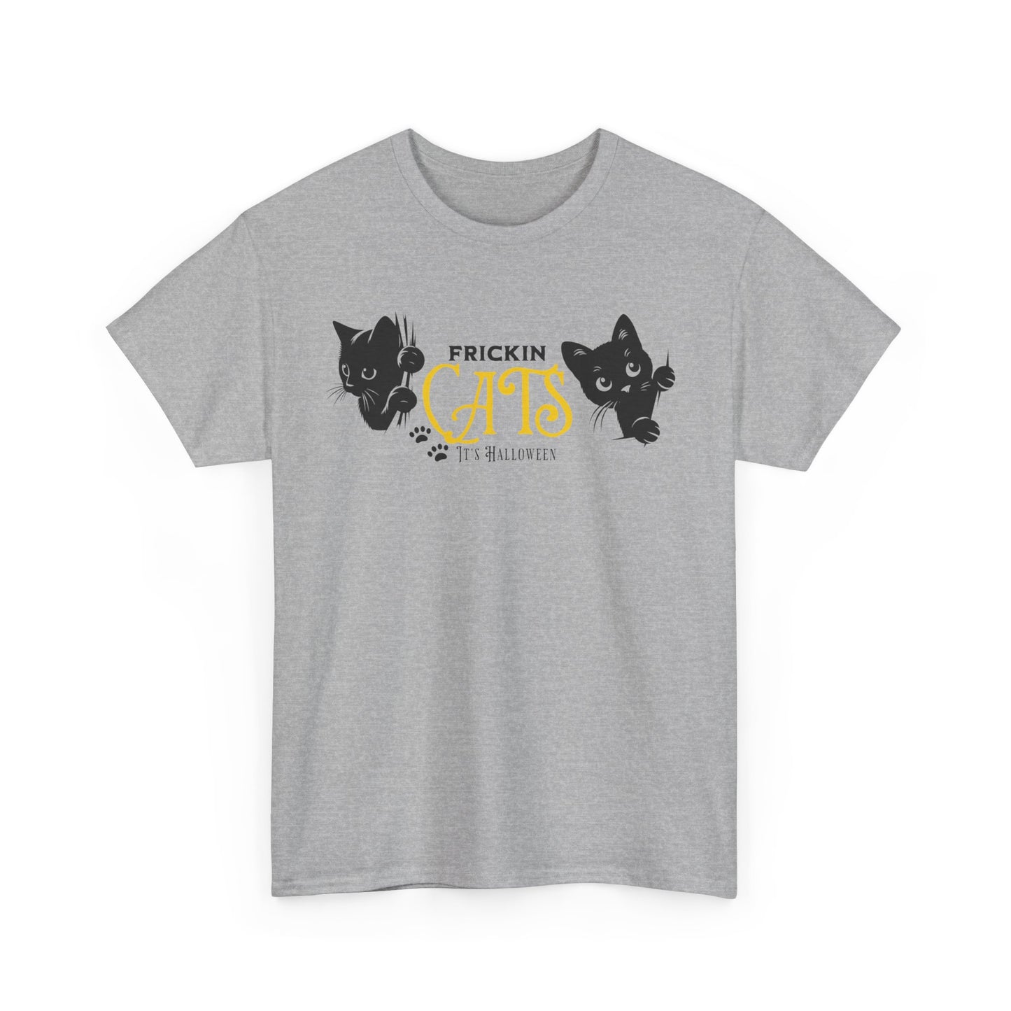 Unisex Heavy Cotton Tee - Frickin Cats