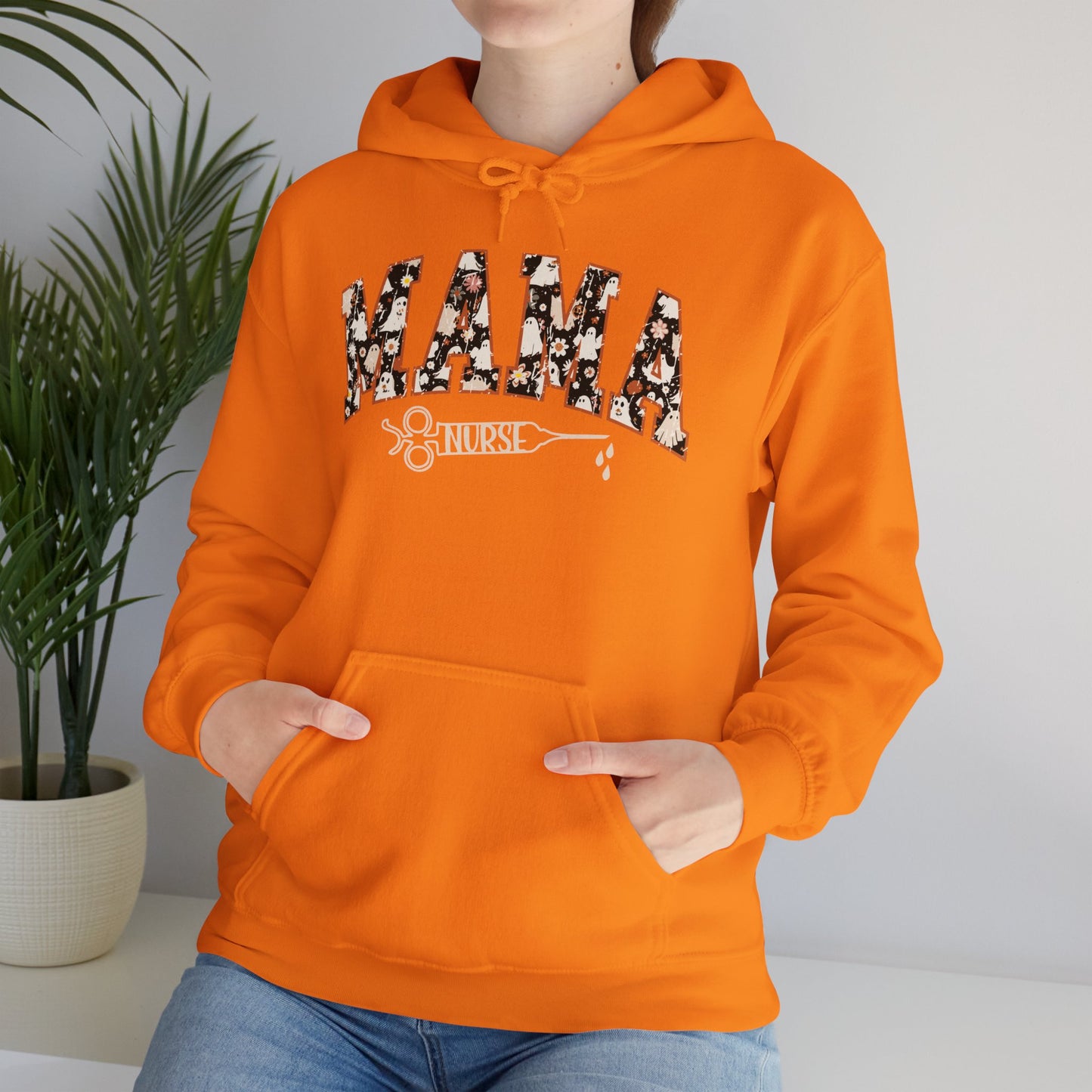 Unisex Heavy Blend™ Hooded Sweatshirt - Halloween Mama Nurse