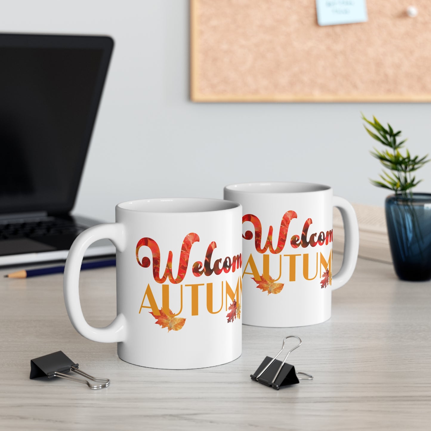 Welcome Autumn Leaves - Mug 11oz