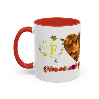 Accent Coffee Mug (11, 15oz) Fall Leaves