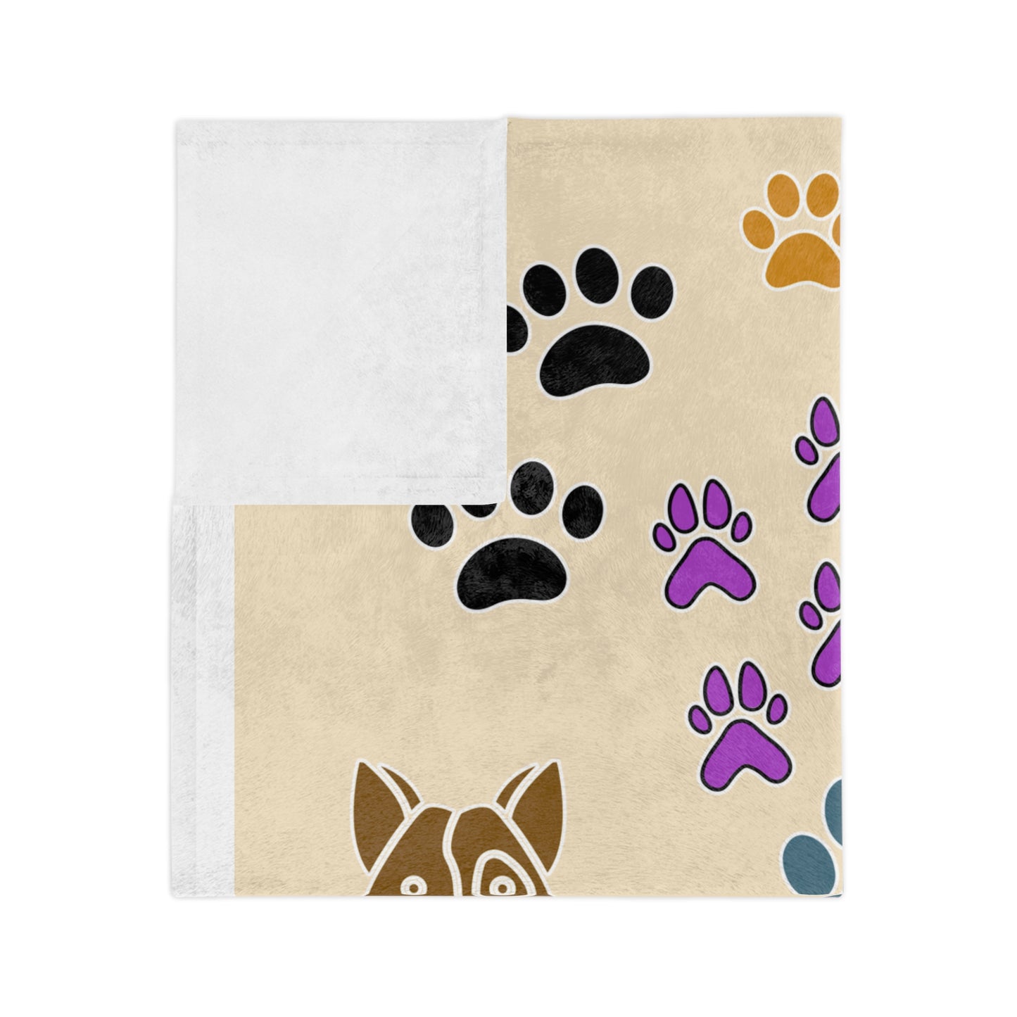 American Bulldog Velveteen Microfiber Blanket