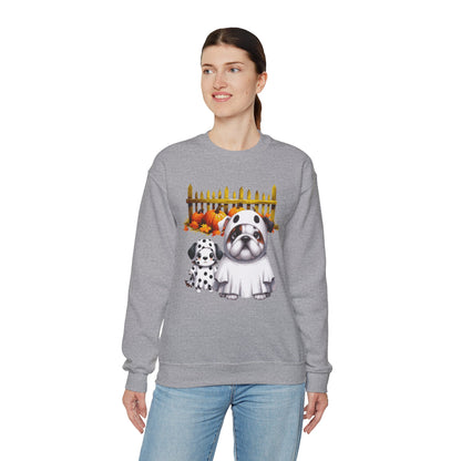 Unisex Heavy Blend™ Crewneck Sweatshirt - Bull Dog and Dalmatian Puppies