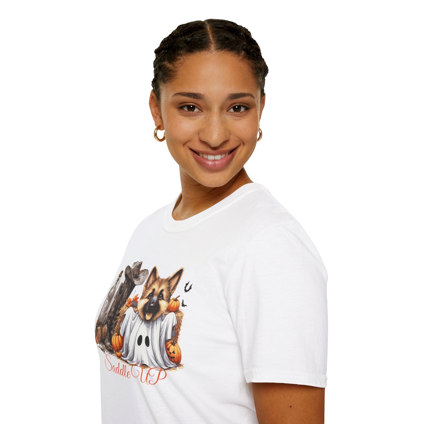 Germany Shepherd Puppy Halloween Softstyle T-Shirt