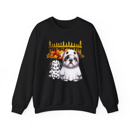 Unisex Heavy Blend™ Crewneck Sweatshirt - Bull Dog and Dalmatian Puppies