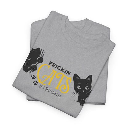 Unisex Heavy Cotton Tee - Frickin Cats