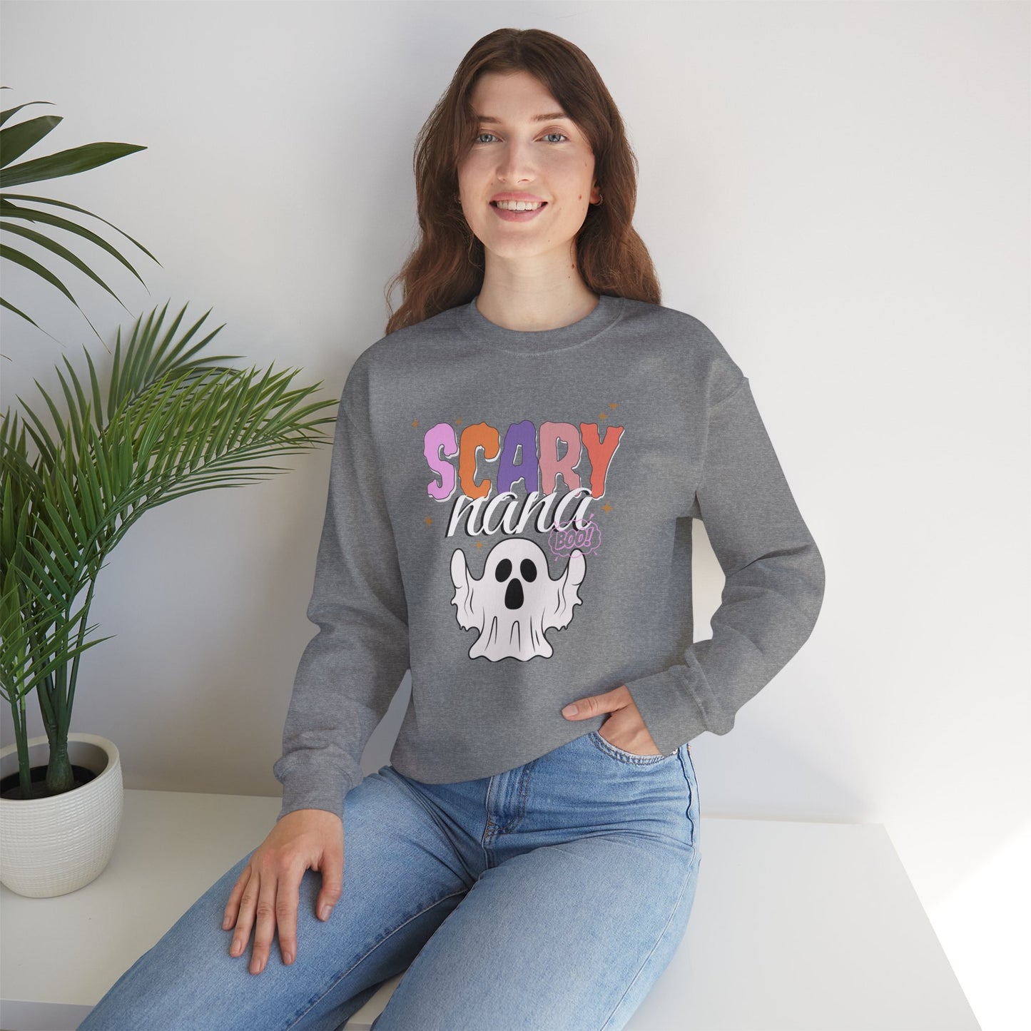 Unisex Heavy Blend™ Crewneck Sweatshirt - Scary Nana