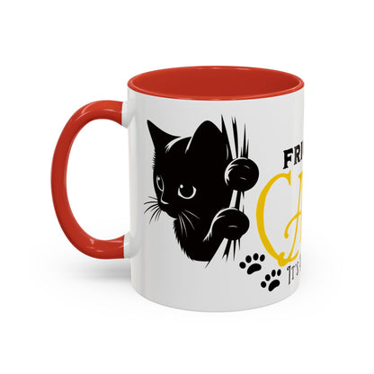 Halloween Accent Coffee Mug (11oz) - Frickin Cats