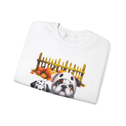 Unisex Heavy Blend™ Crewneck Sweatshirt - Bull Dog and Dalmatian Puppies