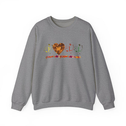 Unisex Heavy Blend™ Crewneck Sweatshirt - Fall Leaves