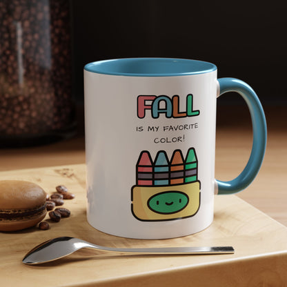 Fall Is My Favorite Color - Accent Coffee Mug (11 oz)