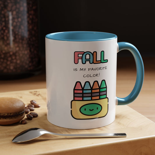 Fall Is My Favorite Color - Accent Coffee Mug (11 oz)