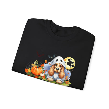 Unisex Heavy Blend™ Crewneck Sweatshirt - Cocker Spaniel Ghost Puppy